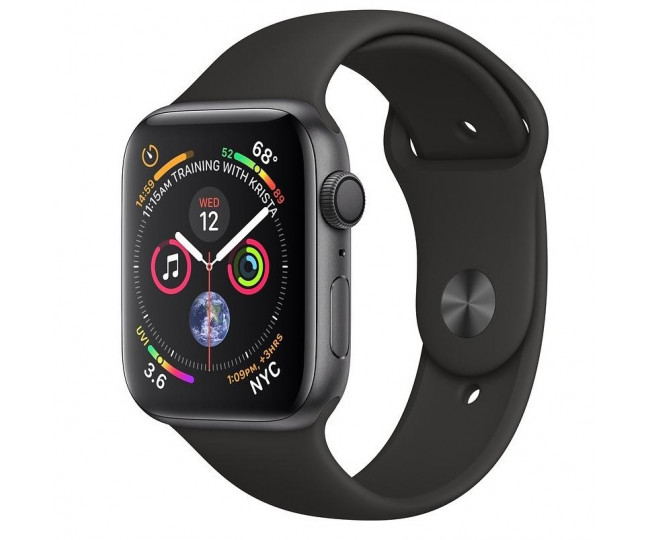 Apple Watch Series 4 GPS 44mm Space Gray Aluminum Case with Black Sport Band (MU6D2GK) б/у